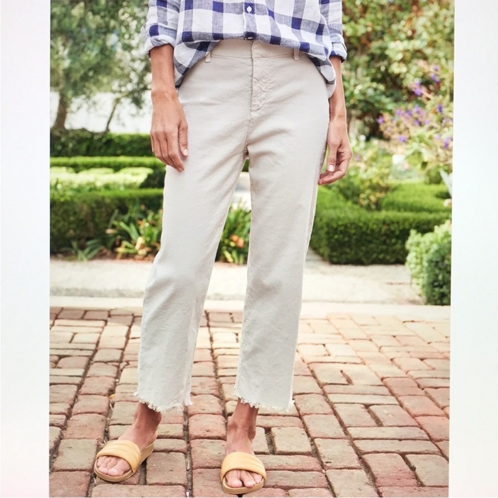 Frank & Eileen | Kinsale Pants Italian Performance Linen Wide Leg Trouser Size 0 - Picture 2 of 15